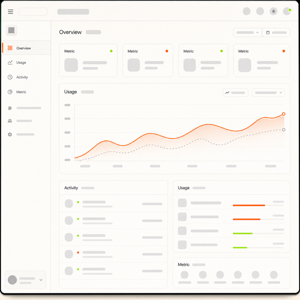 Tableau de bord d’utilisation d’une application mobile