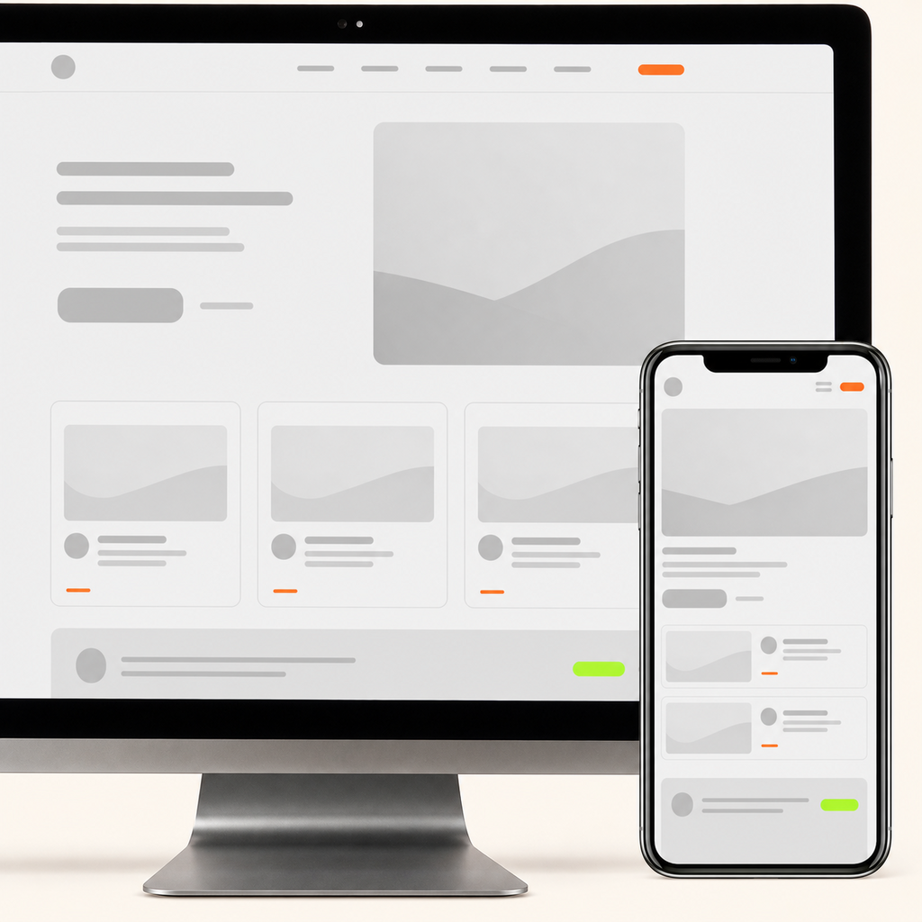 Site web responsive : affichage optimisé sur ordinateur et sur mobile